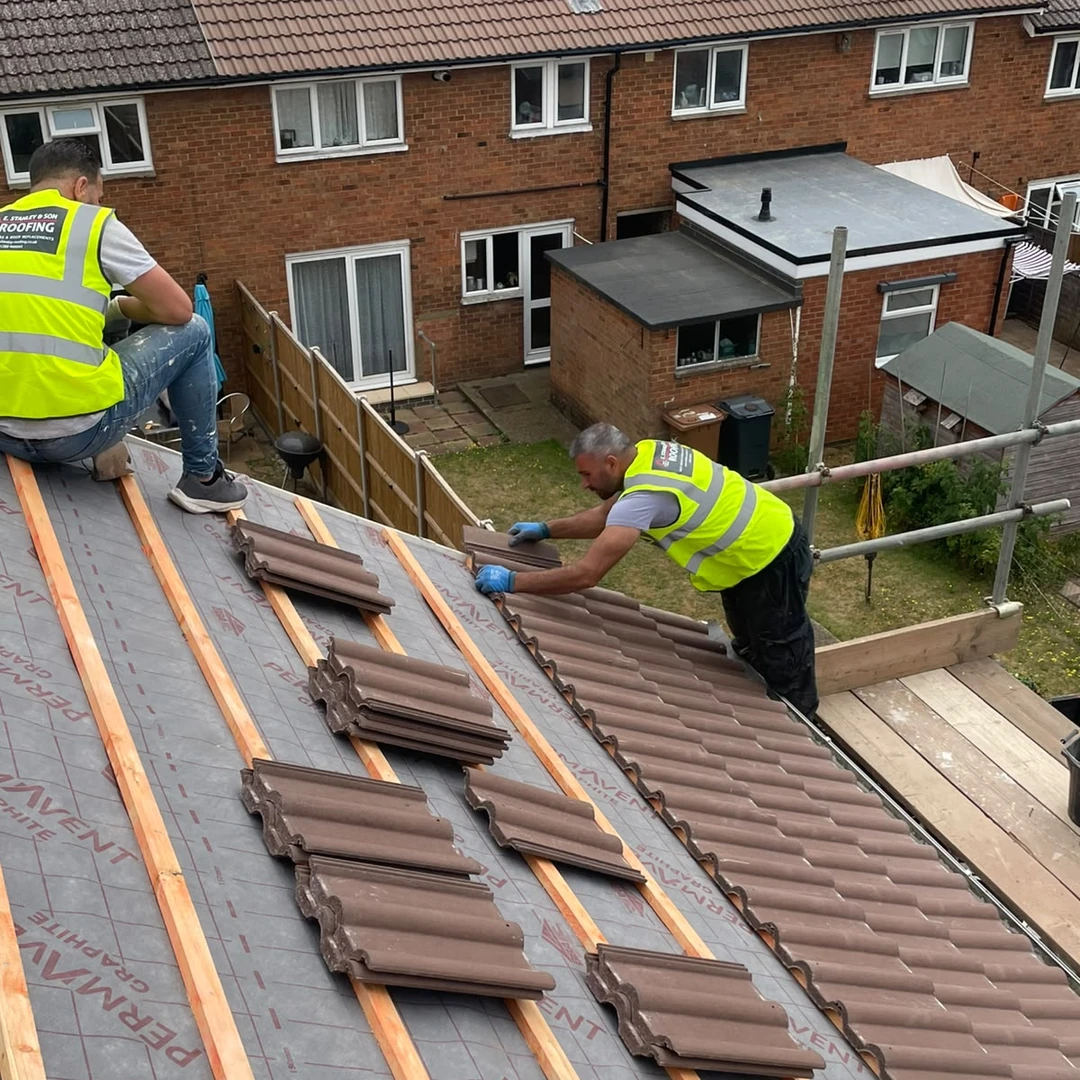 Roofing project completed by E Stanley & Son Roofing